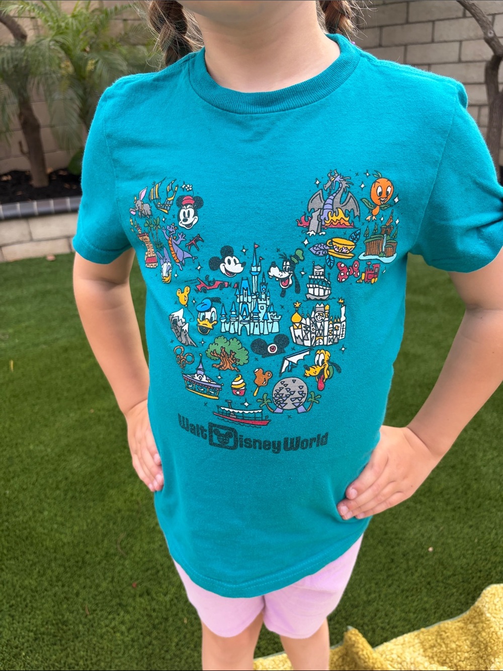 Disney Teal Kids' Walt Disney World Mickey Mouse Graphic Tee